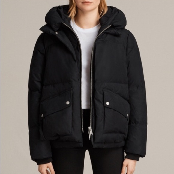 All Saints Jackets & Blazers - All Saints Ester Puffer Jacket Black Size Small
